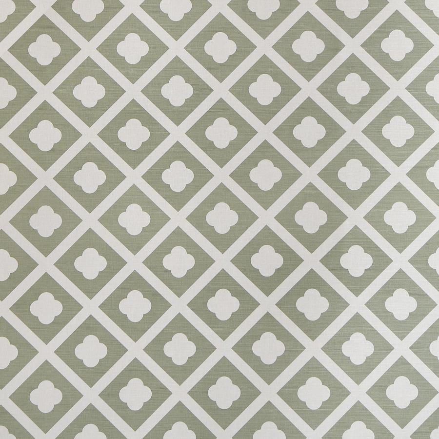 Sample 2021132.130.0 Jardin, Sage On Ecru by Lee Jofa Fabric
