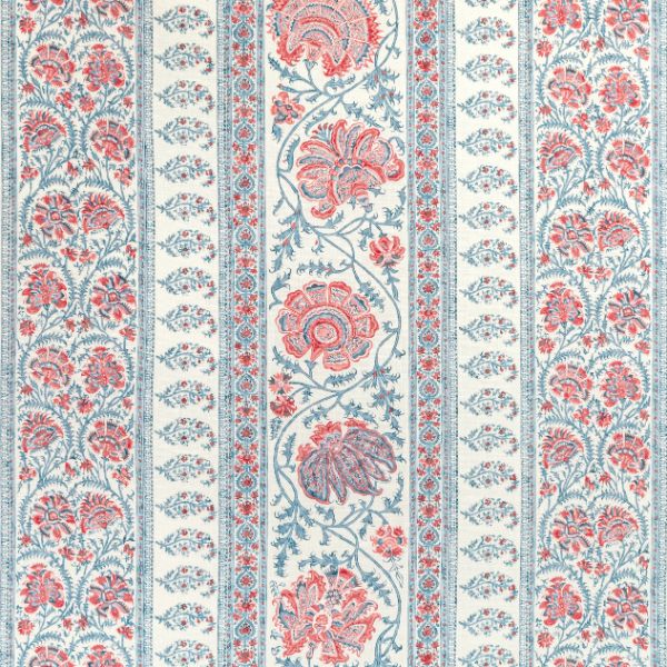 Sample - 2022106.195.0 | Indiennes Stripe, Sarah Bartholomew - Lee Jofa Fabric