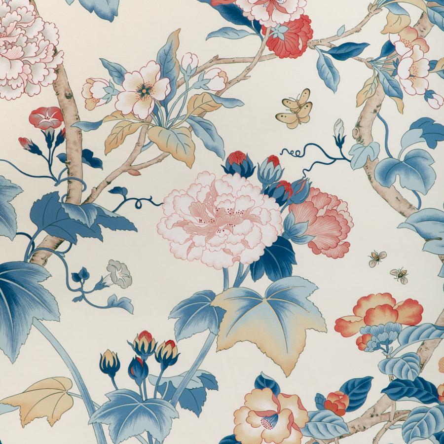 Sample - 2023143.195 | Gardenia Print, Garden Walk - Lee Jofa Fabric - 2023143.195.0