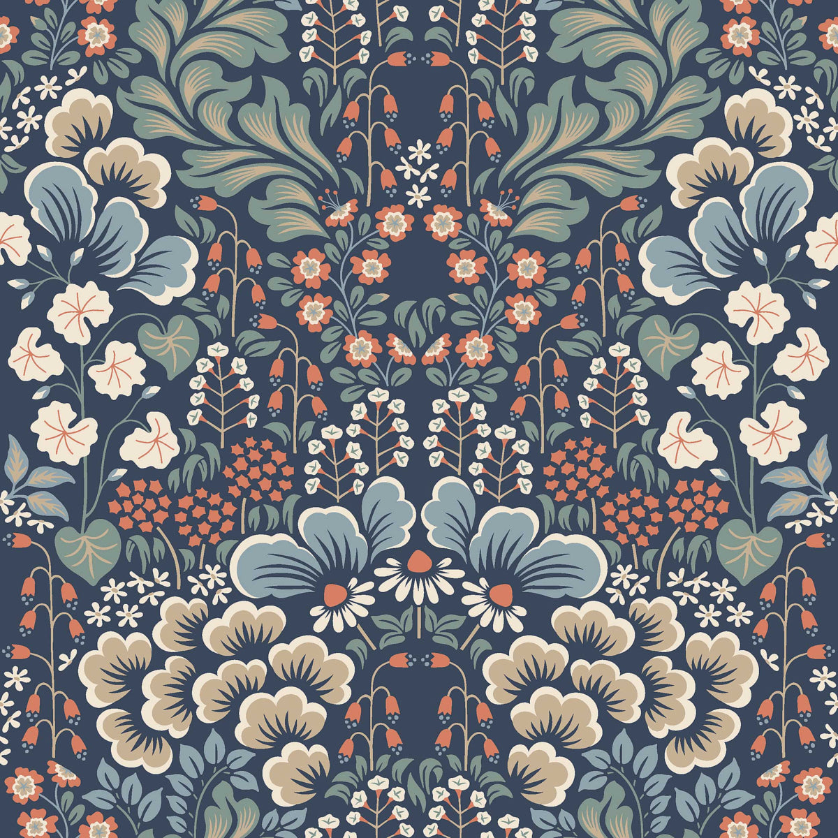 Purchase 2097 | Blomstervall, Midnight Multi - Borastapeter Wallpaper