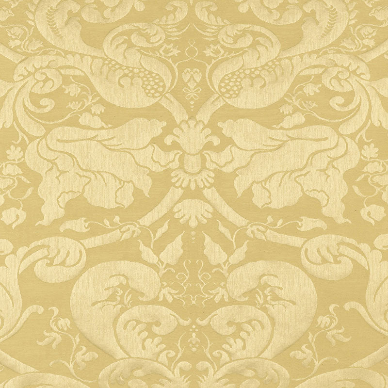 Looking 22551 Gavotte Brocatelle Beige by Schumacher Fabric