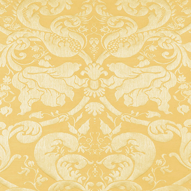 Order 22552 Gavotte Brocatelle Gold by Schumacher Fabric