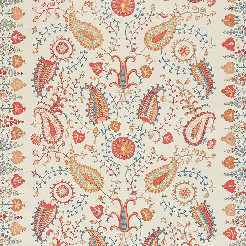 Find 2643360 Lakai Printed Embroidery Ivory by Schumacher Fabric