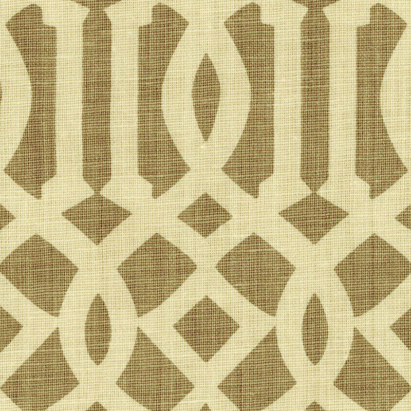Order 2643761 Imperial Trellis Natural/Coffee by Schumacher Fabric