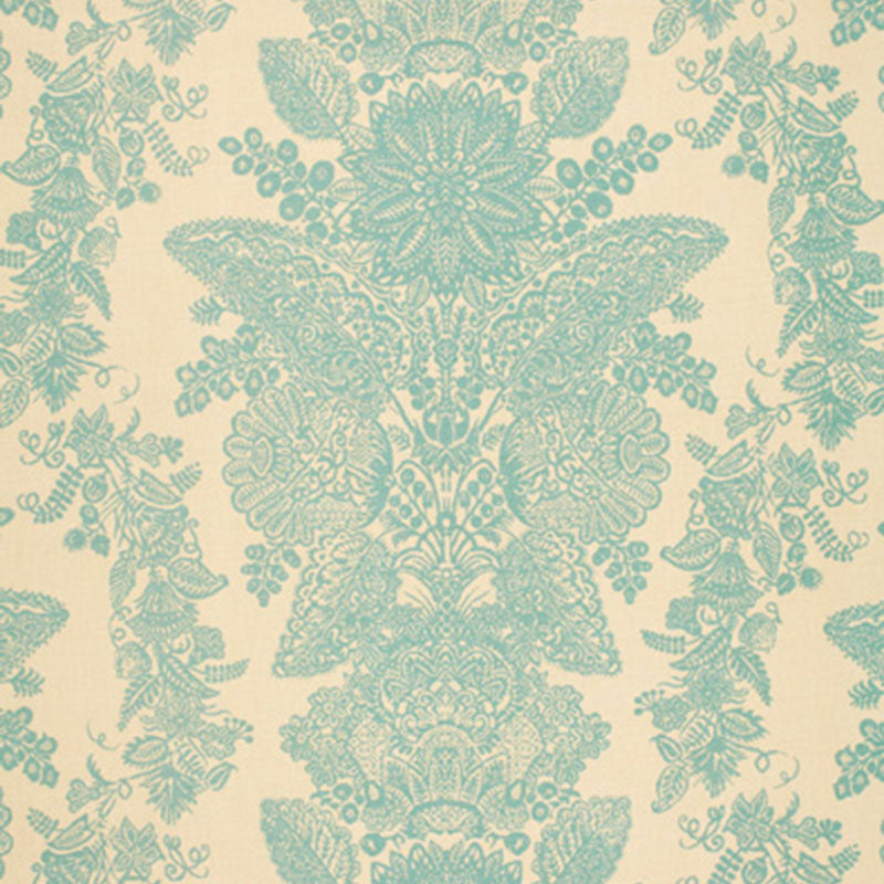 Buy 2643833 Lace Aqua by Schumacher Fabric