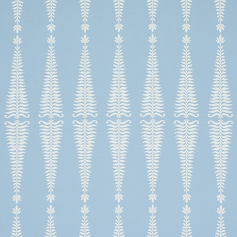 Search 2643884 Fern Tree Ivory and Sky by Schumacher Fabric