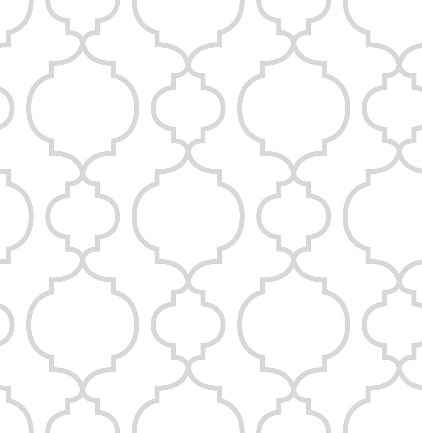 Purchase 2657-22259 Ami, White Quatrefoil by A-Street Wallpaper