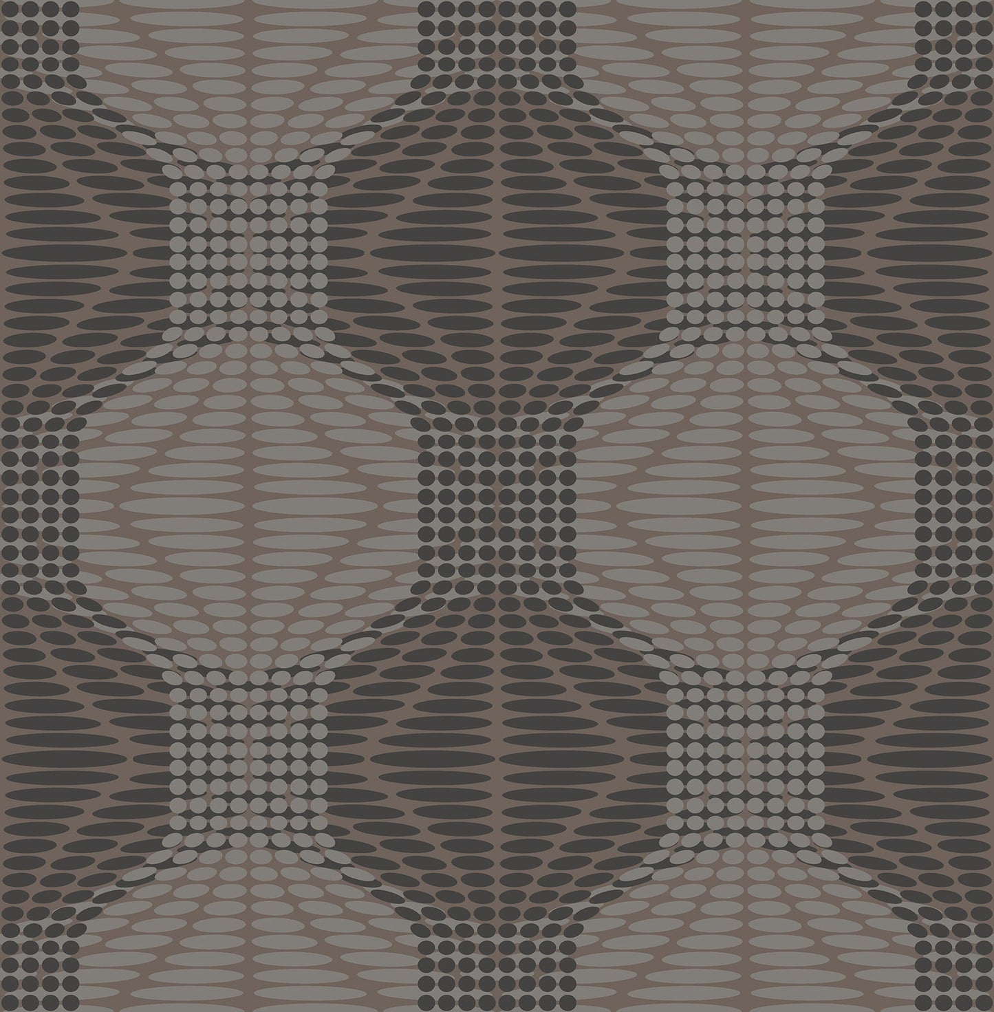 Purchase 2697-22634 Optic Brown Geometric Wallpaper