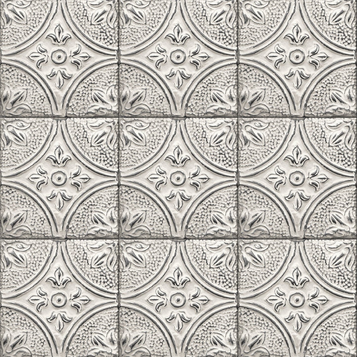 Purchase 2767-23763 Brasserie Silver Tin Ceiling Tile Techniques and Finishes III by Brewster