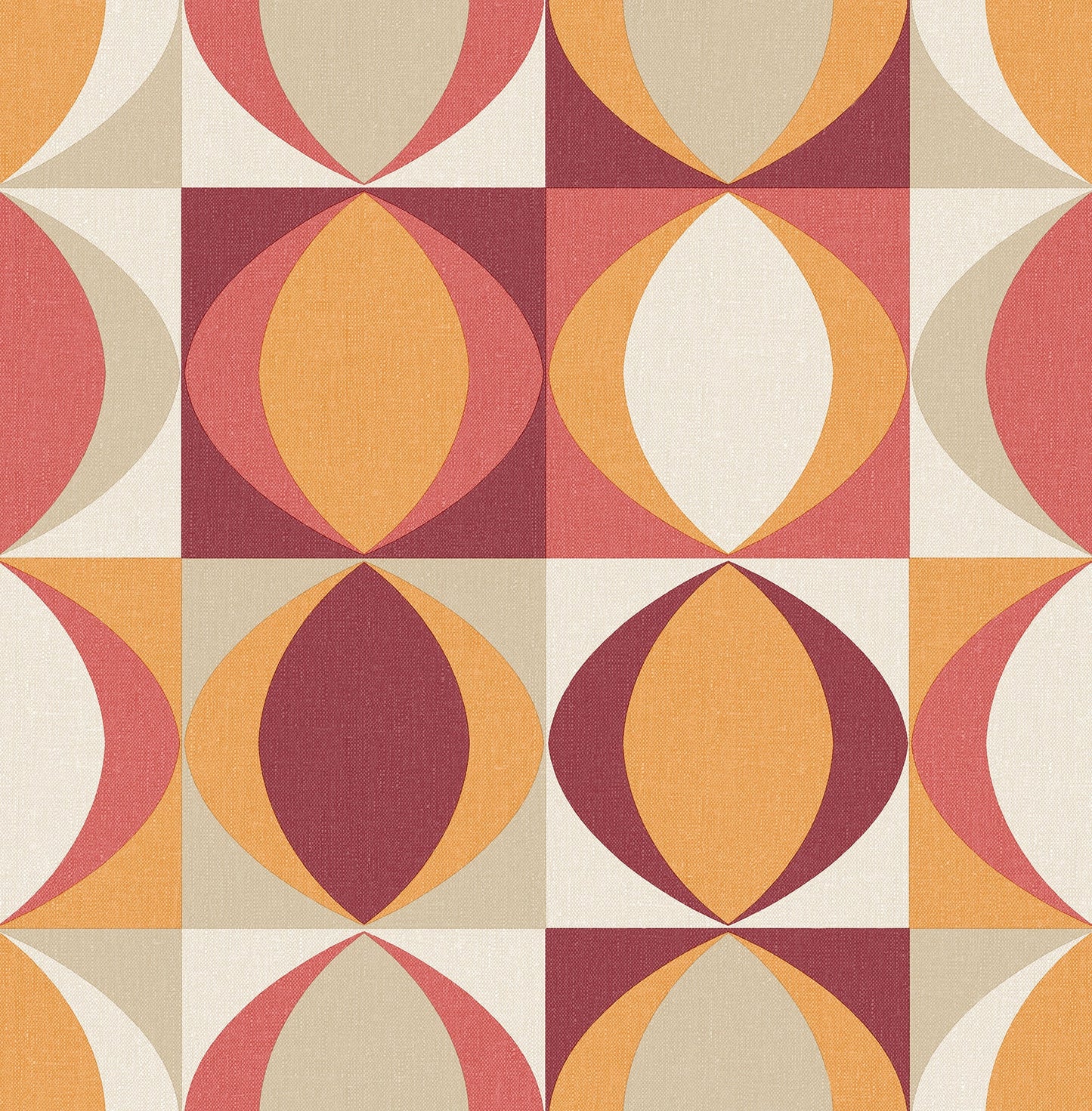 Purchase 2903-25842 Blue Bell, Archer Red Linen Geometric by A Street Prints Wallpaper