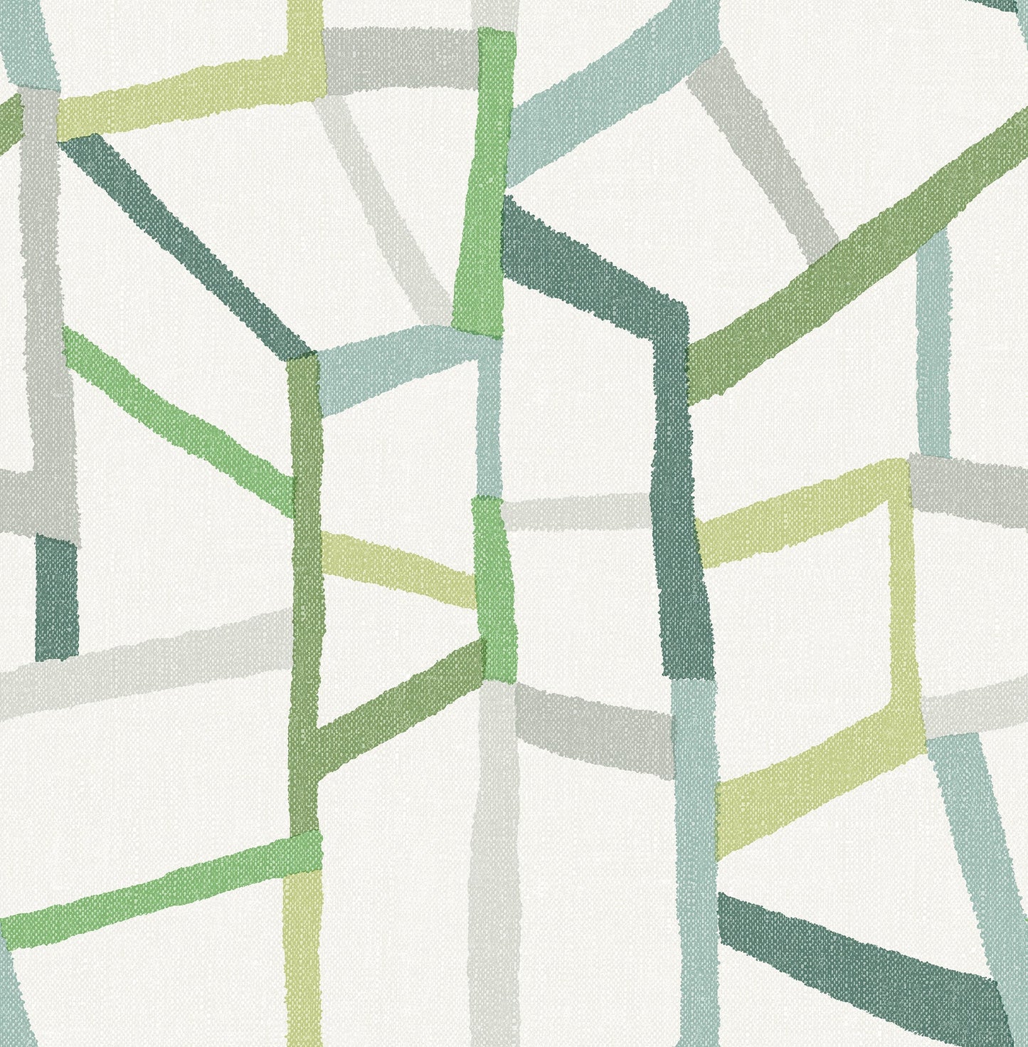 Purchase 2903-25847 Blue Bell, Tate Green Geometric Linen by A Street Prints Wallpaper