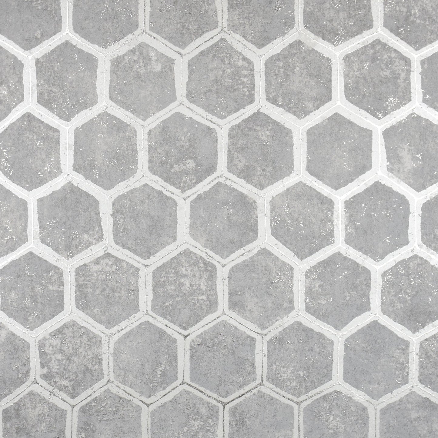 Purchase 2927-00404 Polished, Starling Pewter Honeycomb by Brewster Wallpaper