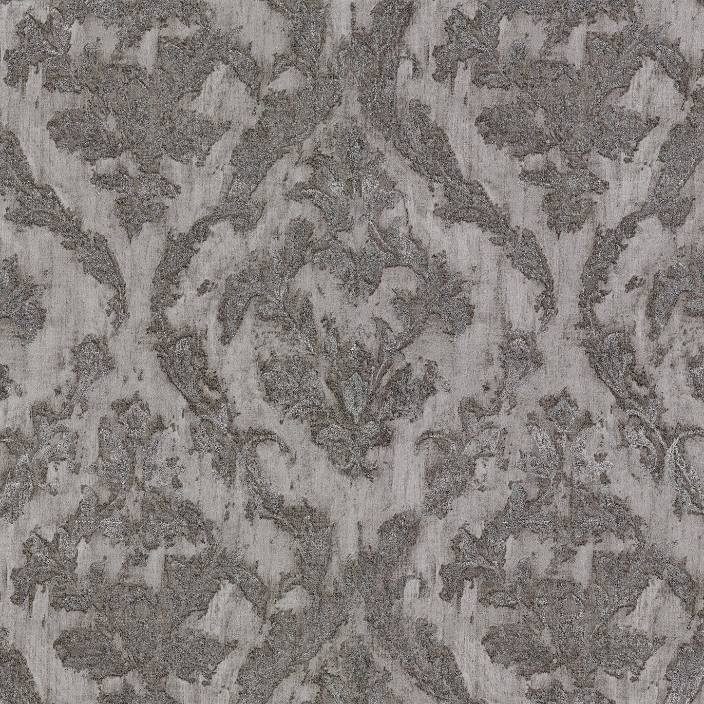 Purchase 2927-20108 Polished, Lyra Pewter Damask by Brewster Wallpaper