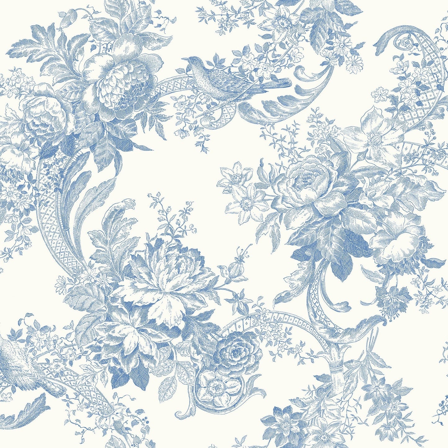 Purchase 2927-81602 Newport Carmel Light Blue Baroque Florals by A-Street Prints Wallpaper