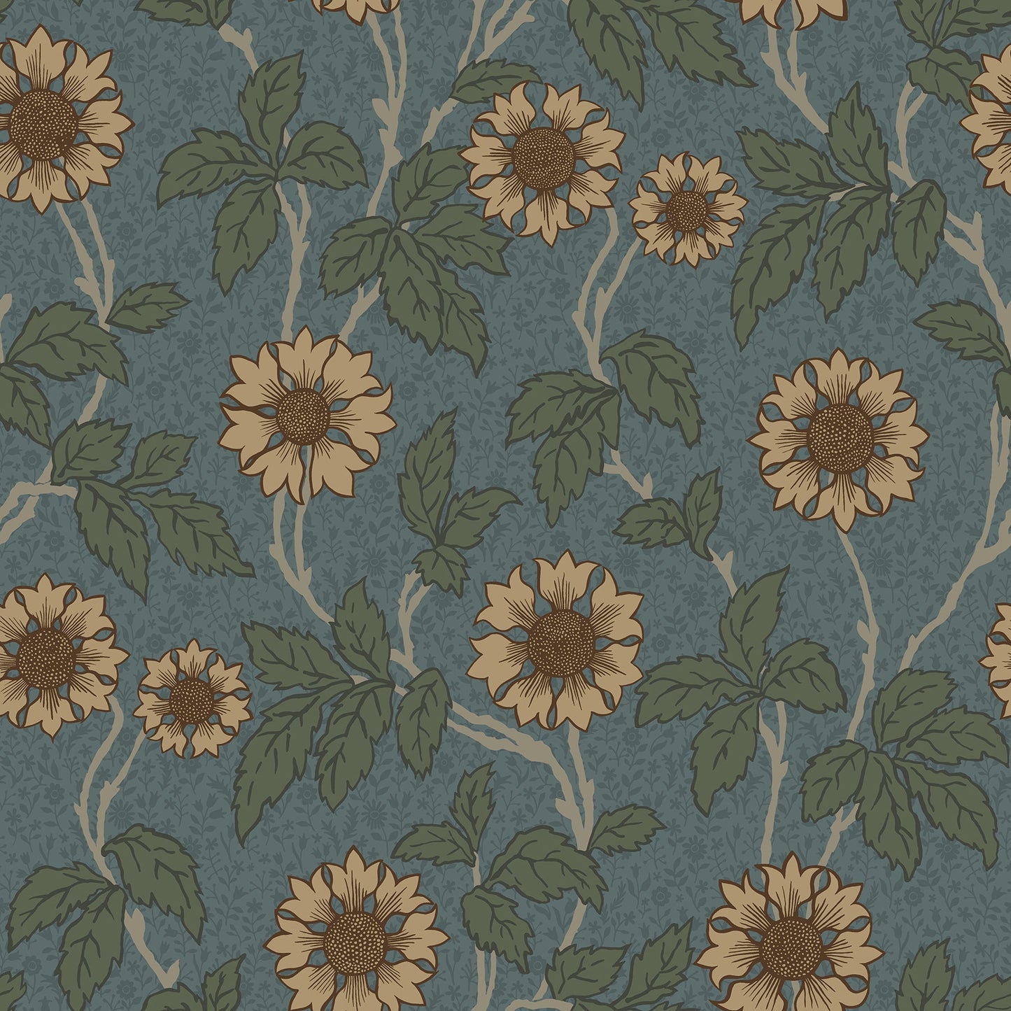Purchase 2948-28023 Spring, Leilani Blue Floral by A-Street Prints Wallpaper