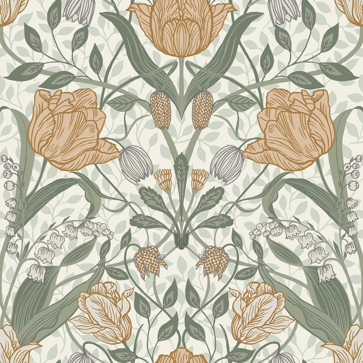 Purchase 2948-33006 Spring, Tulipa Green Floral by A-Street Prints Wallpaper