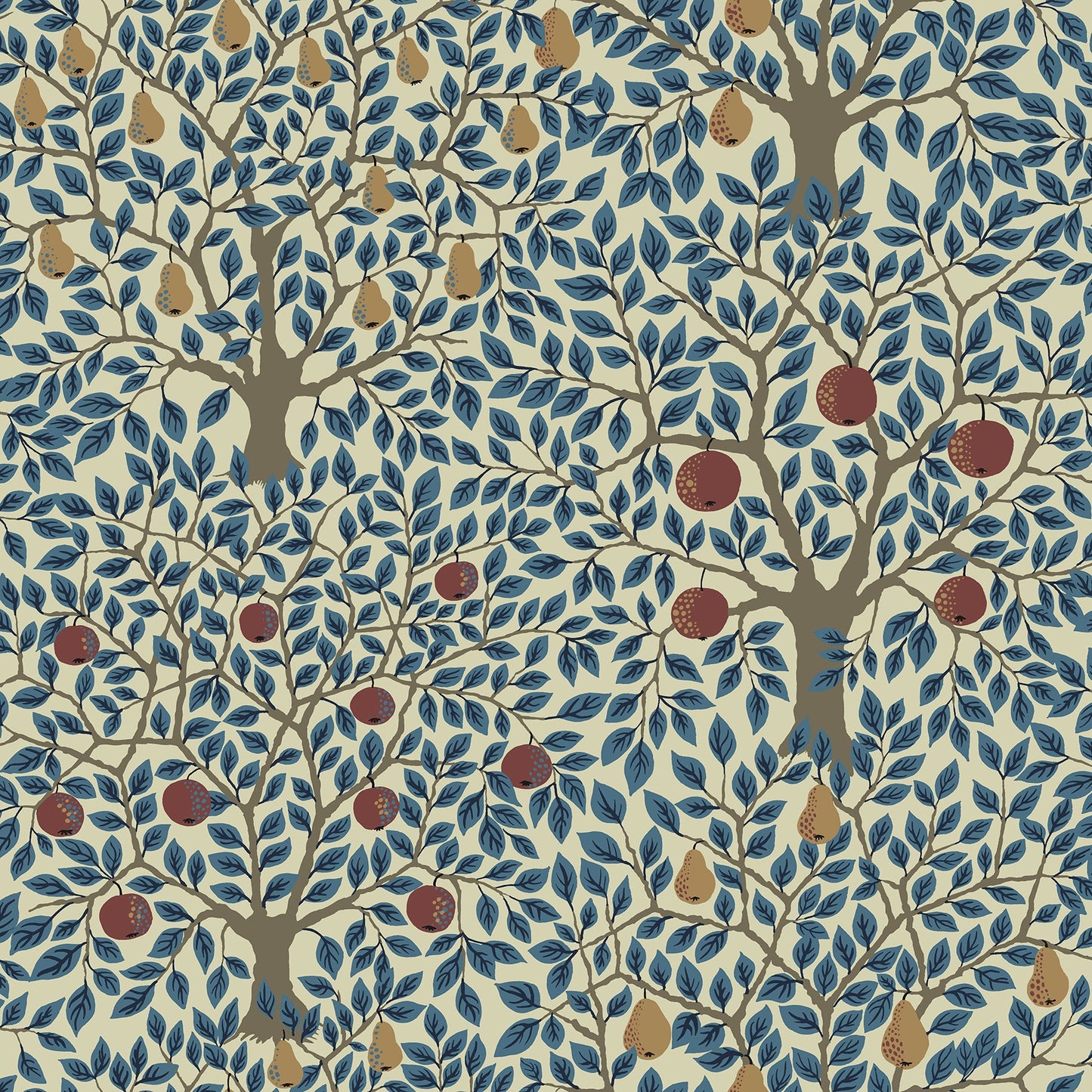 Purchase 2948-33013 Spring, Pomona Blue Fruit Tree by A-Street Prints Wallpaper