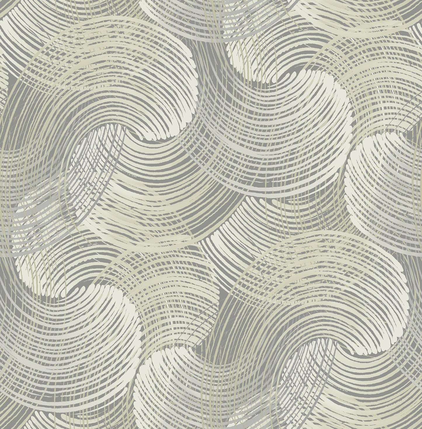 Purchase 2964-25906 Scott Living, Karson Grey Swirling Geometric by A-Street Prints Wallpaper