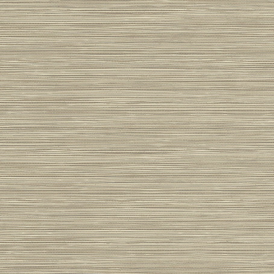 2984-40906 Warner XI Naturals & Grasscloths, Bondi Beige Grasscloth Texture Wallpaper Beige - Warner