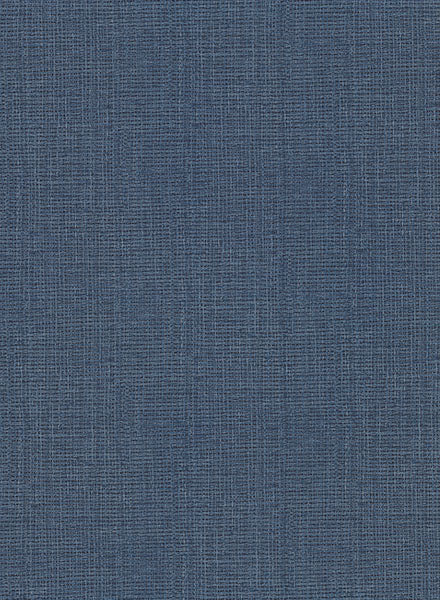 2984-50612 Warner XI Naturals & Grasscloths, Claremont Indigo Faux Grasscloth Wallpaper Indigo - Warner