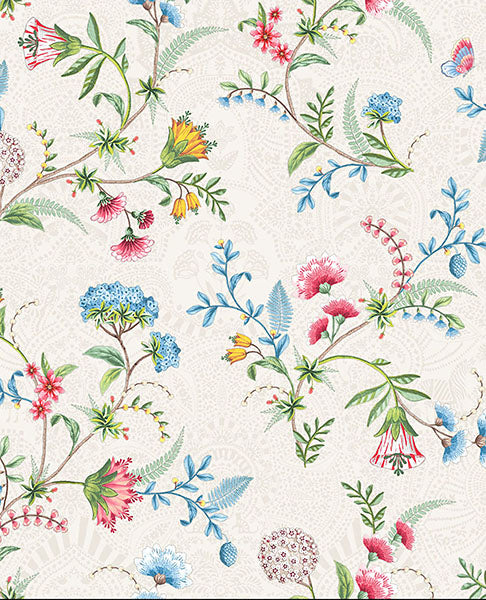 Purchase 300120 Pip Studio Vol. 5, La Majorelle White Ornate Floral by Eijffinger Wallpaper