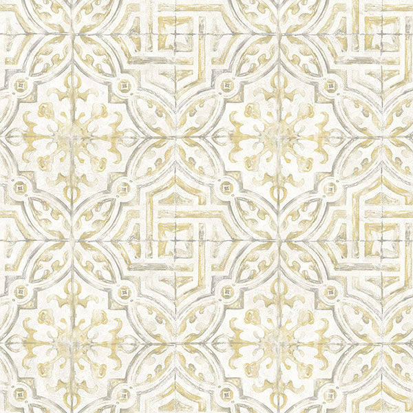 Purchase 3120-12337 Sanibel, Sonoma Yellow Beach Tile by Chesapeake Wallpaper