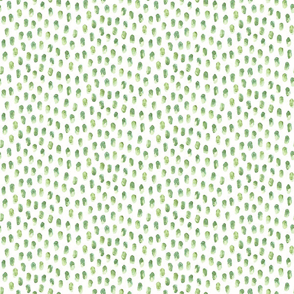 Purchase 3120-13612 Sanibel, Sand Drips Green Painted Dots by Chesapeake Wallpaper