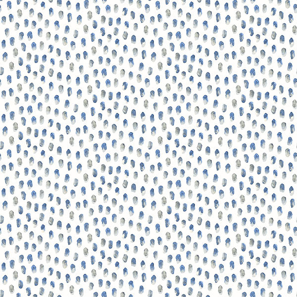 Purchase 3120-13614 Sanibel, Sand Drips Blue Painted Dots by Chesapeake Wallpaper