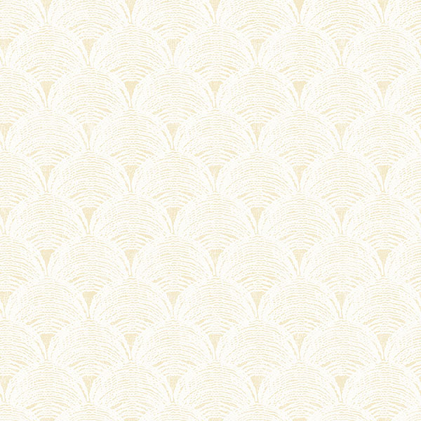 Purchase 3120-13653 Sanibel, Santiago Yellow Scalloped by Chesapeake Wallpaper