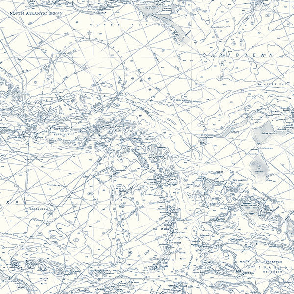 Purchase 3120-16178 Sanibel, Charts Navy Map by Chesapeake Wallpaper