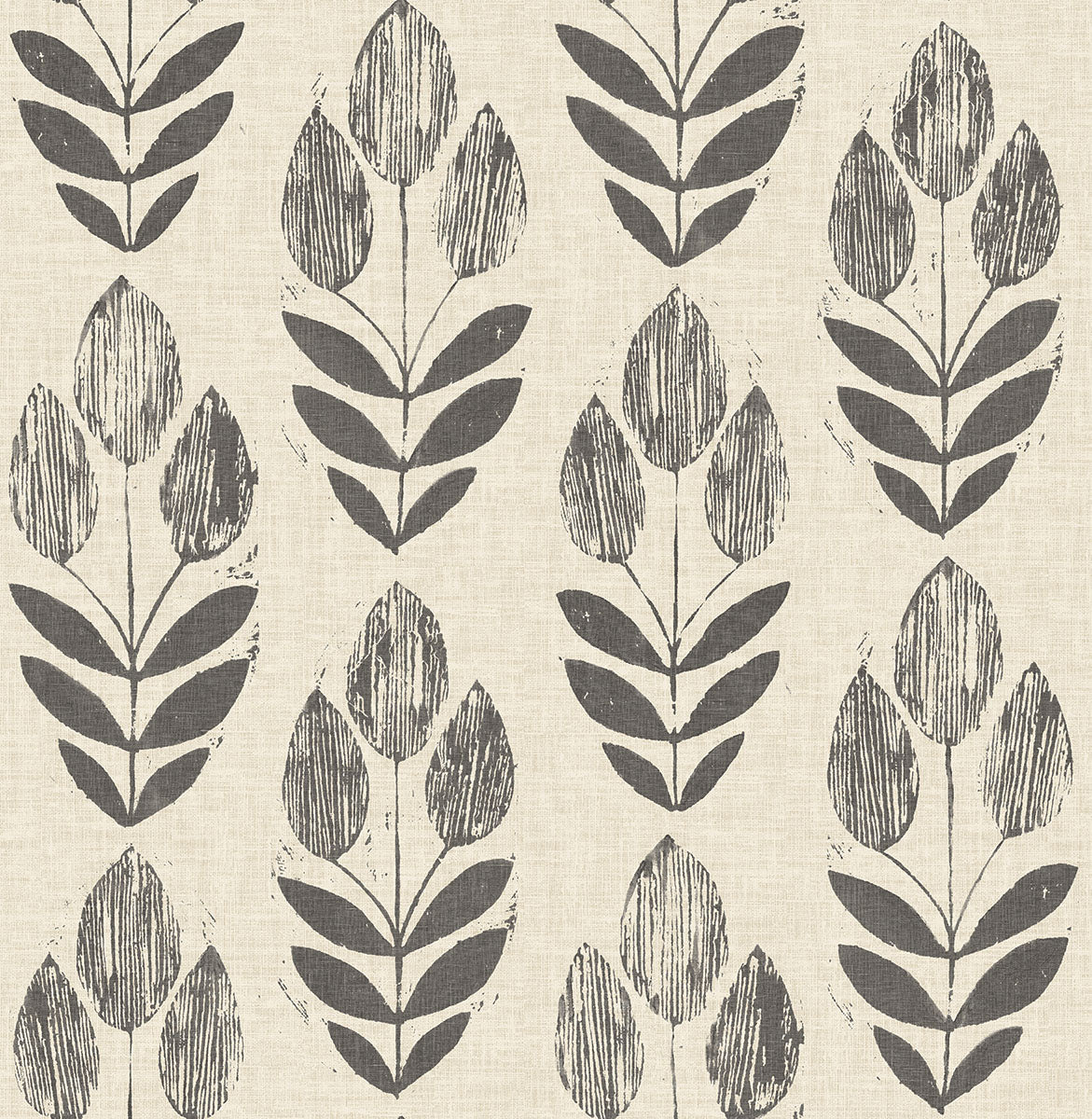 Purchase 3123-24474 Homestead, Garland Black Block Tulip by Chesapeake Wallpaper