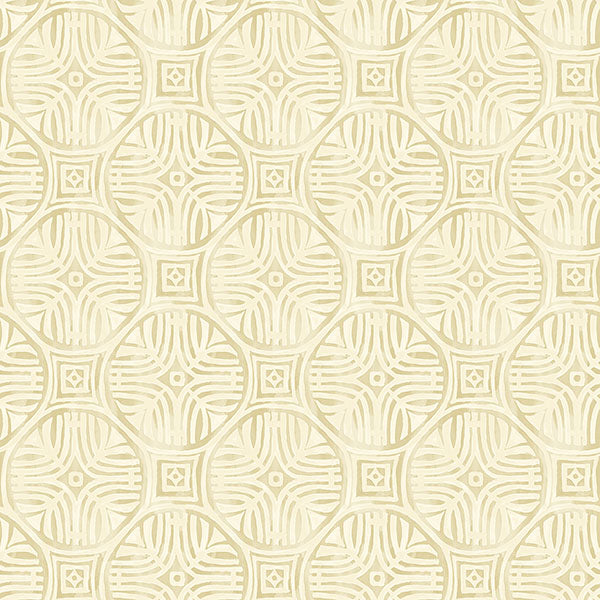 Purchase 3125-72312 Chesapeake Wallpaper, Sandee Butter Medallion - Kinfolk