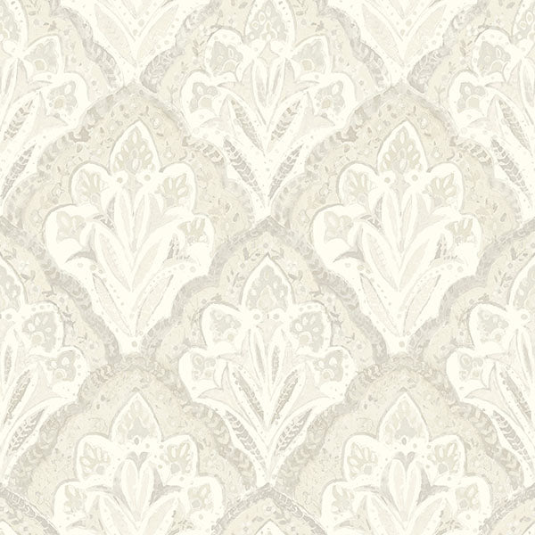 Purchase 3125-72339 Chesapeake Wallpaper, Mimir Dove Quilted Damask - Kinfolk