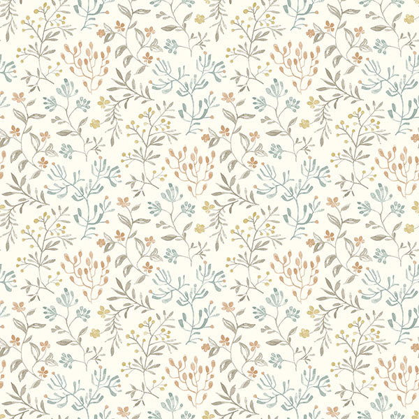 Purchase 3125-72353 Chesapeake Wallpaper, Tarragon Pastel Dainty Meadow - Kinfolk
