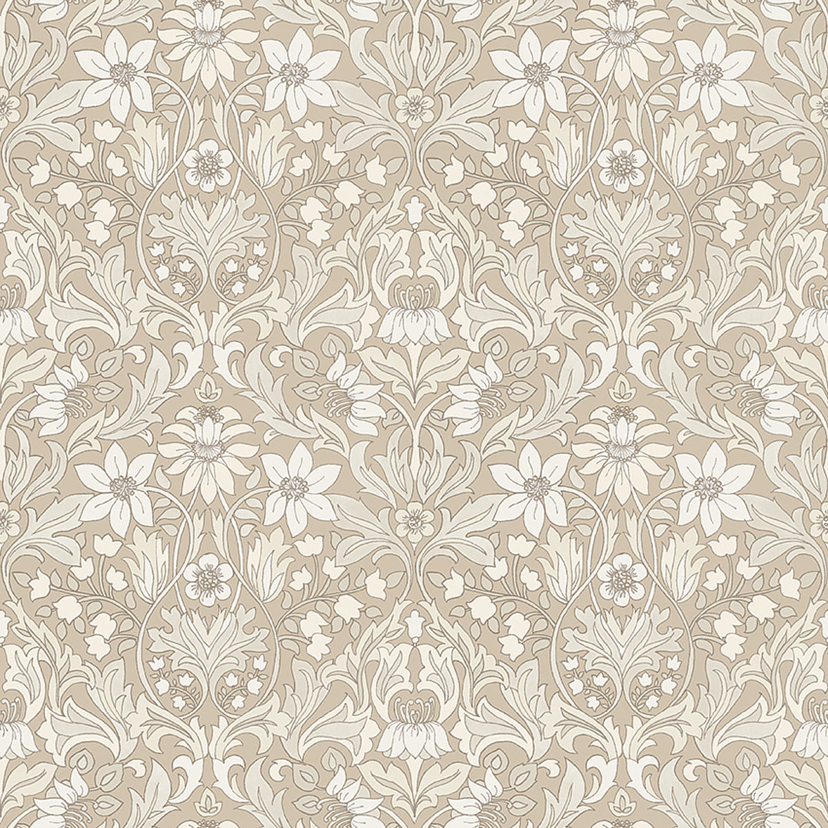 Purchase 3293 | Blomsterfrojd, Natural - Borastapeter Wallpaper
