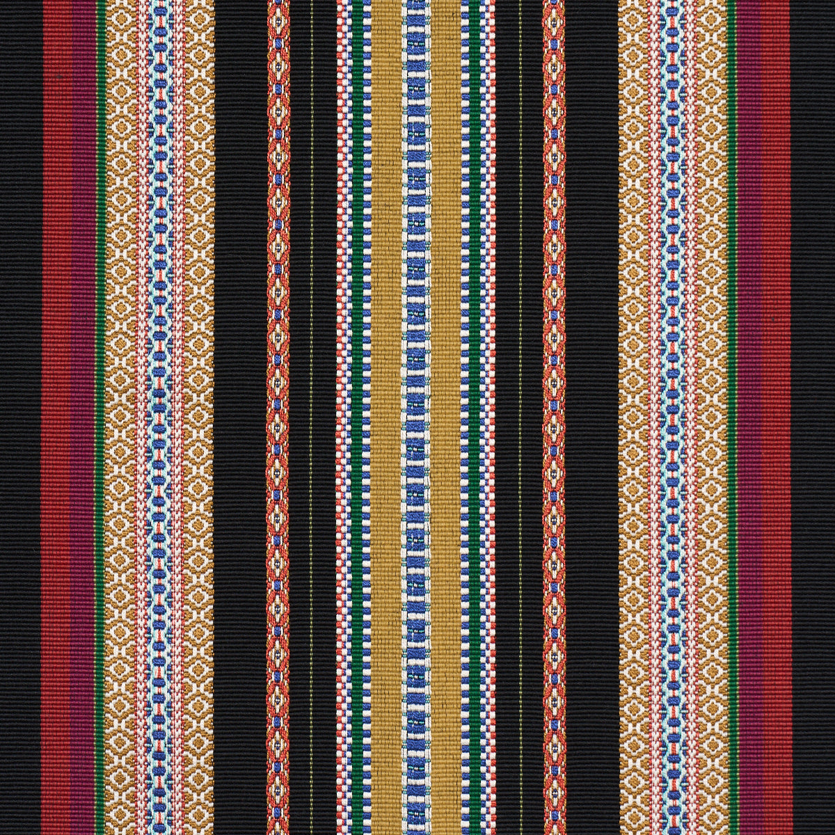 Purchase 3322025 | Wellington Stripe, Black - Schumacher Fabric