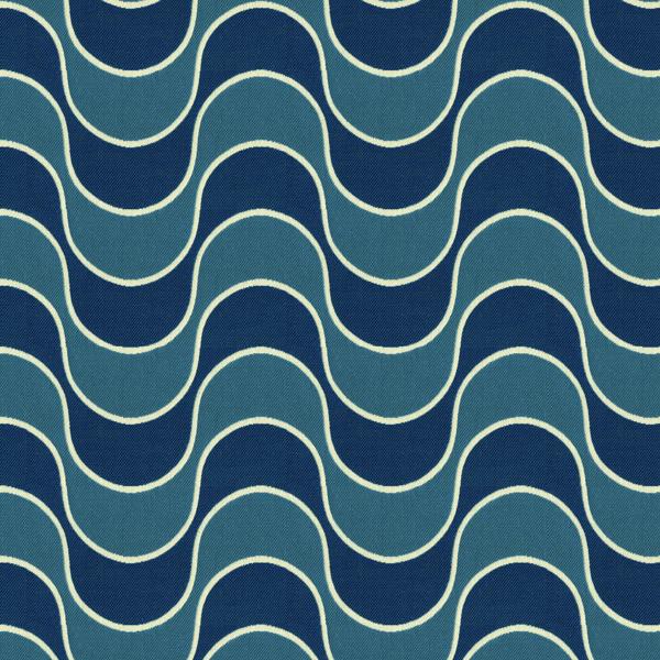 Sample 33512.5.0 Making Waves Admiral Blue Upholstery Geometric Fabric by Kravet Design