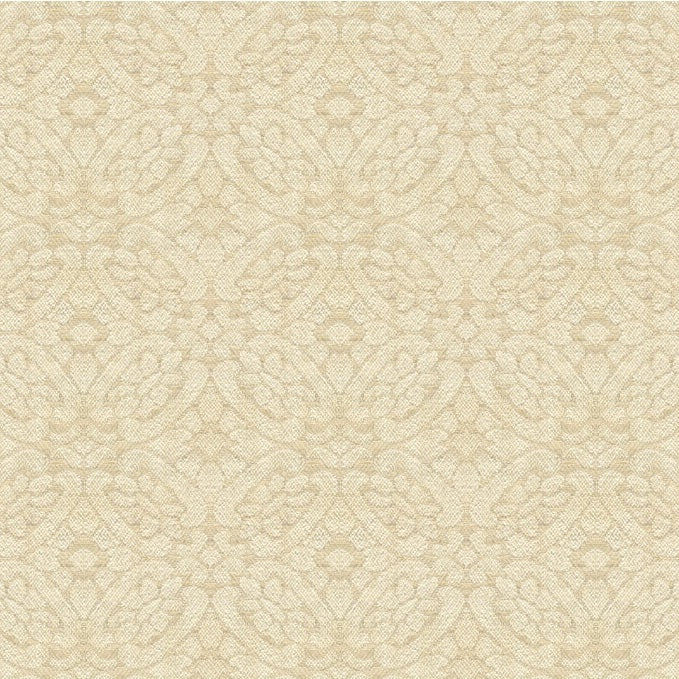 Sample 33556.16.0 Set The Tone Champagne Neutral Upholstery Damask Fabric by Kravet Couture