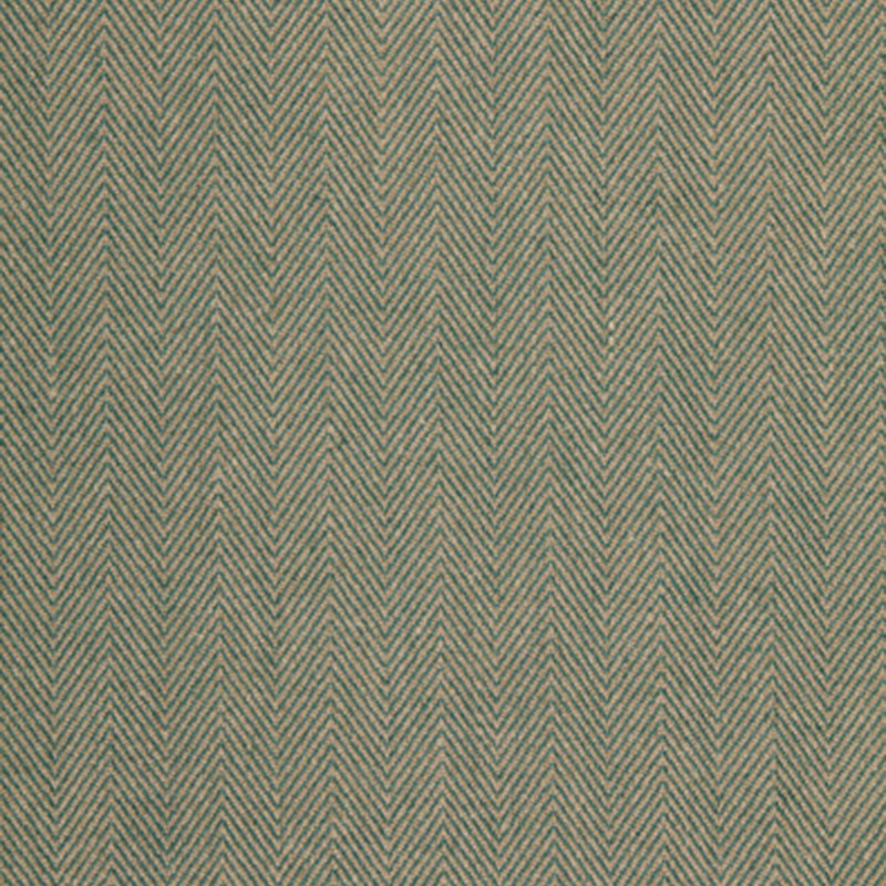 Looking 3359034 Preston Linen Chevron Teal by Schumacher Fabric