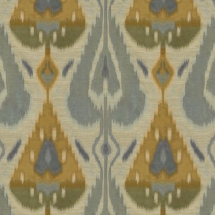 Sample 33970.5.0 Ikat Chic Quarry Blue Multipurpose Fabric by Kravet Couture