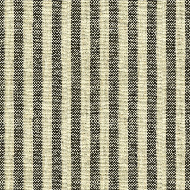 Sample 34080.81.0 Black Multipurpose Stripes Fabric by Kravet Basics