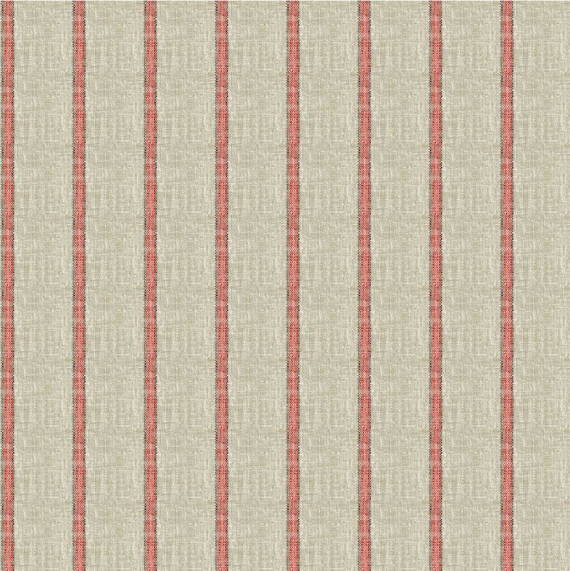 Sample 34087.716.0 Coral Multipurpose Stripes Fabric by Kravet Basics
