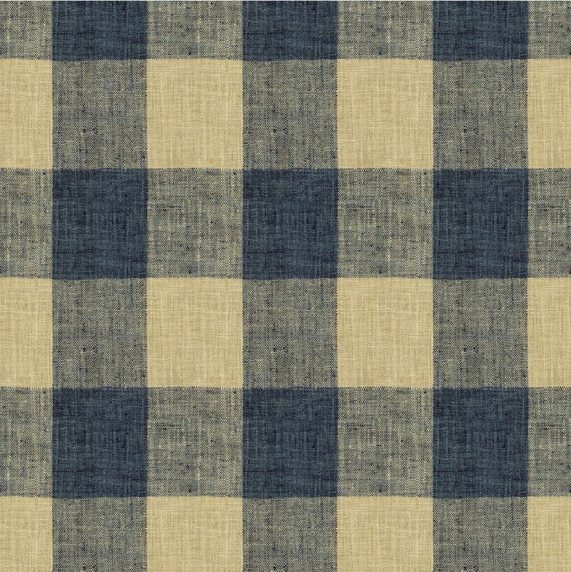 Sample 34090.516.0 Blue Multipurpose Check Houndstooth Fabric by Kravet Basics