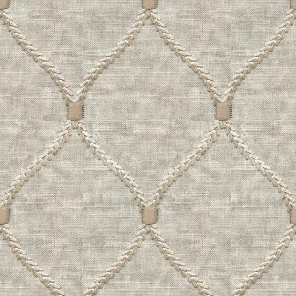 Sample 34485.116.0 Beige Multipurpose Geometric Fabric by Kravet Design