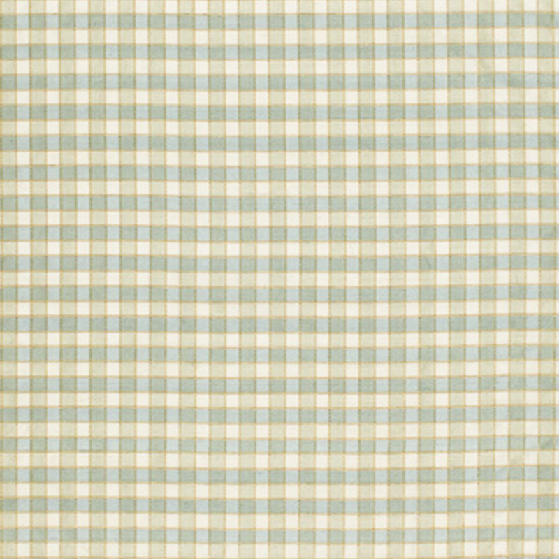 Find 3453003 Ingrid Silk Check Seaspray by Schumacher Fabric