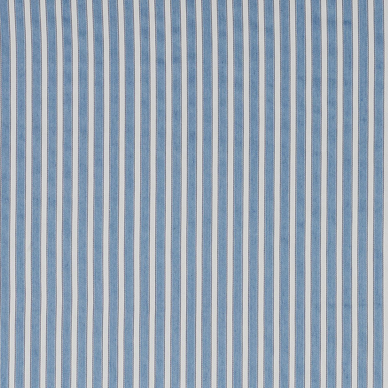 Looking 3475008 Antique Ticking Stripe Bleu by Schumacher Fabric
