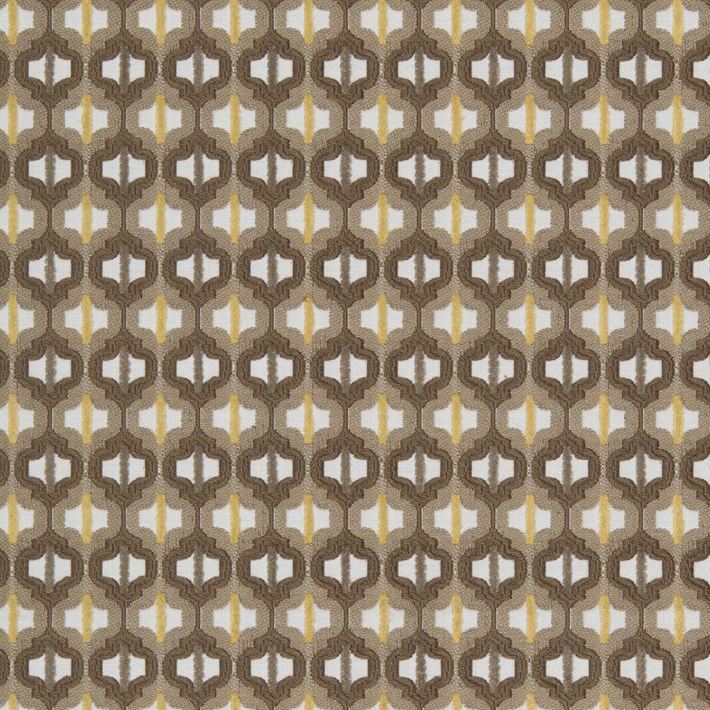 Sample 34794.16.0 Turned Out Tile Tiger Eye Brown Upholstery Contemporary Fabric by Kravet Couture