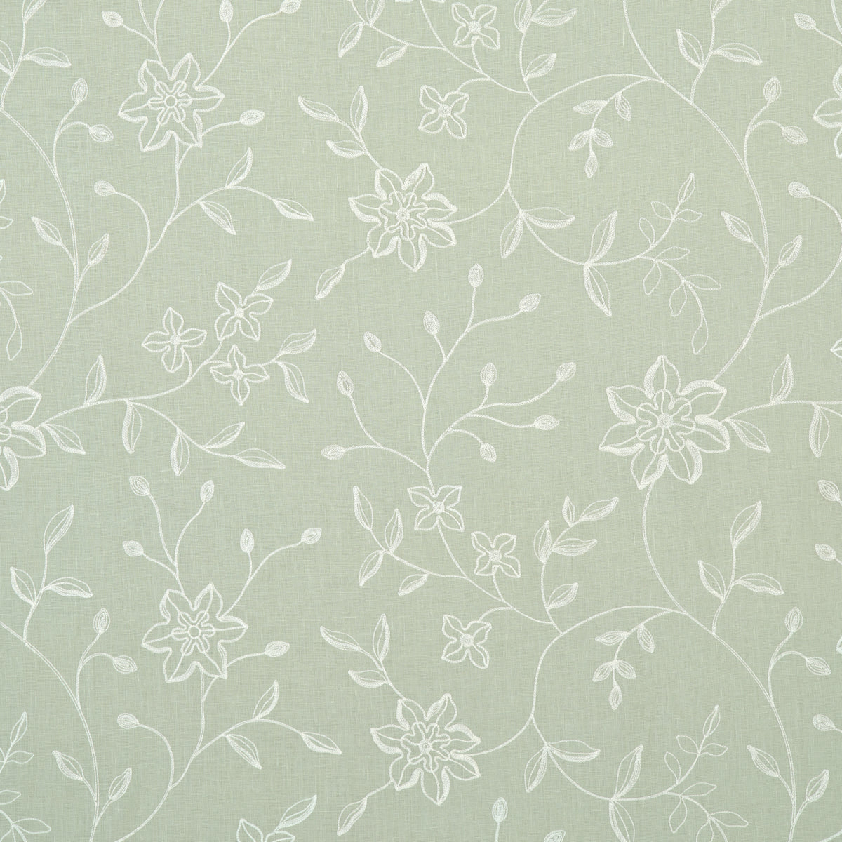 Find 3491000 Georgia Linen Embroidery Aqua by Schumacher Fabric