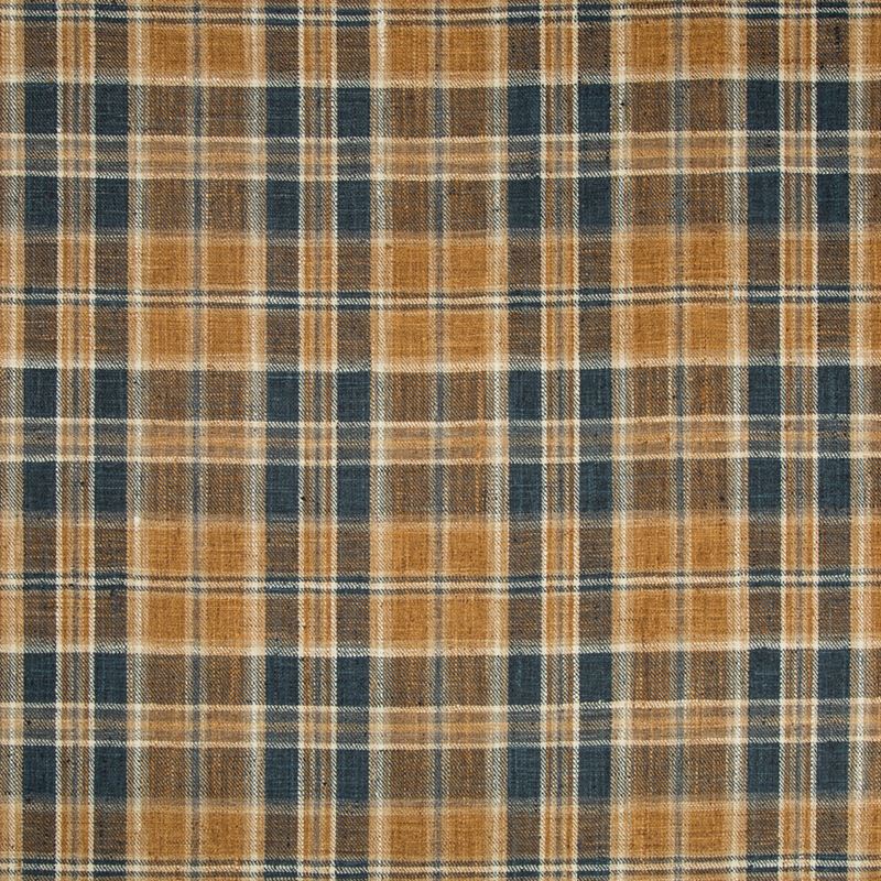 Sample 35194.516.0 Dark Blue Multipurpose Plaid Fabric by Kravet Basics