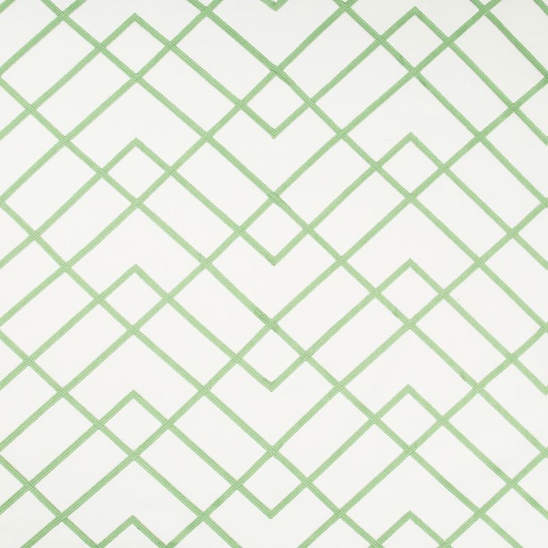 Sample 35299.3.0 Tapeley Garden White Multipurpose Geometric Fabric by Kravet Basics